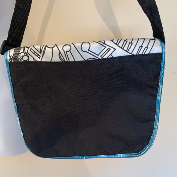 Reversible Sequin Purse / Headphone Case 10"x10" 12" drop strap - Picture 3 of 4